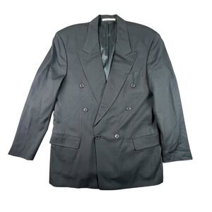Vintage Hugo Boss "Al Capone" Blazer Mens 40R Made In Swiss |‎ Double Breasted